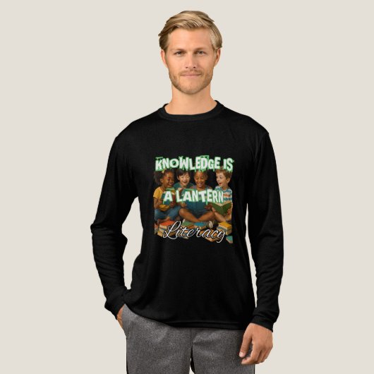 Bella+Canvas Tri-blend Shirt met lange mouwen, Sol (Voorkant)