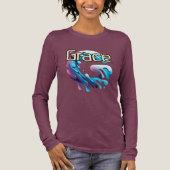 Bella+Canvas Tri-blend Shirt met lange mouwen, Sol (Voorkant)