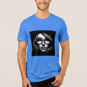 Bella+Canvas Tri-blend T-Shirt, Effen Zwart Trible Shirt