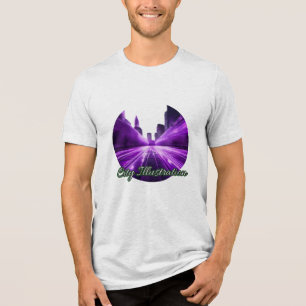 Bella+Canvas Tri-blend T-Shirt, Effen Zwart Trible Shirt