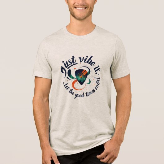 Bella+Canvas Tri-blend T-Shirt for Music Lovers (Voorkant)