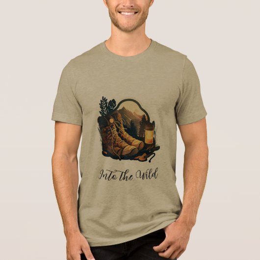 Bella+Canvas Tri-blend T-Shirt, Olijf Shirt (Voorkant)