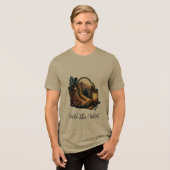 Bella+Canvas Tri-blend T-Shirt, Olijf Shirt (Voorkant volledig)