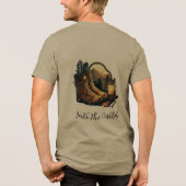 Bella+Canvas Tri-blend T-Shirt, Olijf Shirt (Achterkant)
