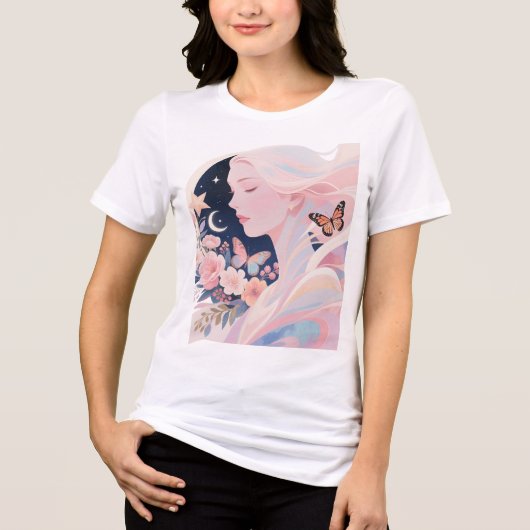 Bella+Canvas Tri-blend T-shirt voor dames (Voorkant)