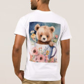 Bella+Canvas Tri-blend T-shirt, Wit, Volwassen L T-shirt (Achterkant)