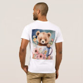 Bella+Canvas Tri-blend T-shirt, Wit, Volwassen L T-shirt (Achterkant volledig)