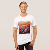 Bella+Canvas Tri-blend T-shirt, Wit, Volwassen L Tri-Blend Shirt (Voorkant volledig)