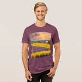 Bella+Canvas Tri-Blend T-Shirt – Witte Edele Kraan (Voorkant volledig)