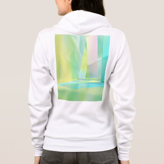 Bella+Canvas volledig geruite hoodie (Achterkant)