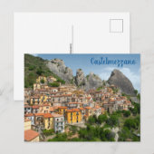 Bella Castelmezzano Basilicata Italia Briefkaart (Voorkant / Achterkant)