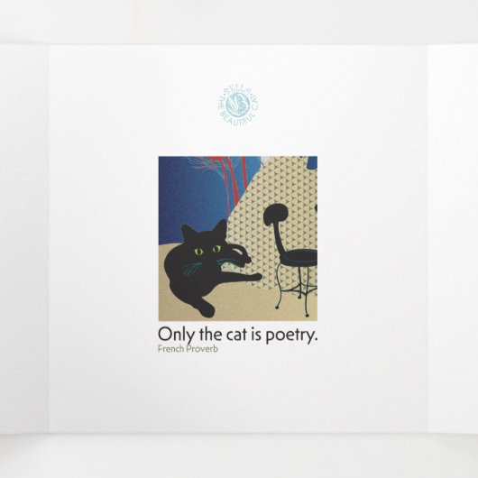 Bella Cat 7-9 drievoudige kaart (Binnenkant midden)