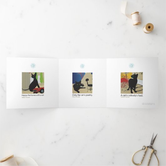 Bella Cat 7-9 drievoudige kaart (Binnen)