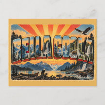 Bella Coola BC Fjord Regenwoud Watervallen Kunst