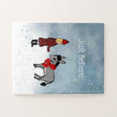 Bella & Daisy "Just Believe" Winterpuzzel Legpuzzel (Horizontaal)