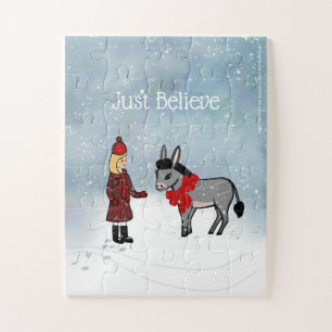 Bella & Daisy "Just Believe" Winterpuzzel Legpuzzel