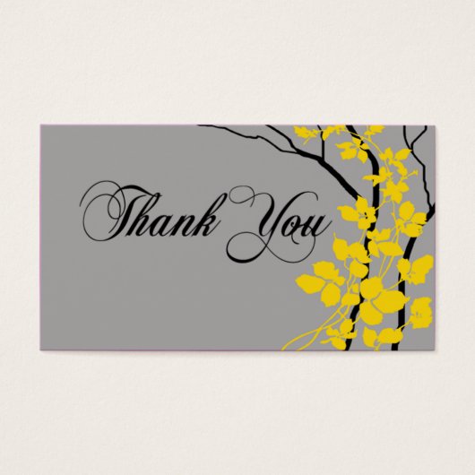 Bella Dank u Gift Label Speciale Bedankt Visitekaartje (Voorkant)