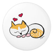 Bella de Cat Ceramic Knob Keramische Knop (Voorkant)