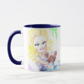 Bella de Crazy Yorkie Baby Caricature Mok 2017 (Links)