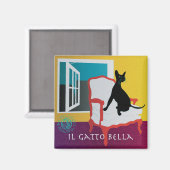 Bella: De mooie kat 01 magneet (Voorkant / Achterkant)