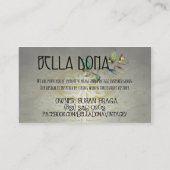 Bella Dona Visitekaartje (Achterkant)