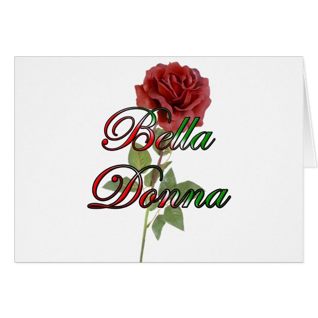 Bella Donna (mooie dame) (Voorkant Horizontaal)