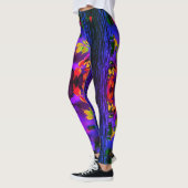 BELLA DONNA! - Paarse bladeren Leggings (Links)