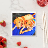 Bella en Luna servetten door Tamara Diaz Art (Insitu)