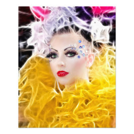 Bella Fashionista Model Fotouitbreiding Foto Afdruk