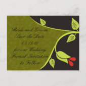 Bella Flora Bewaar de datum Briefkaarten (Achterkant)