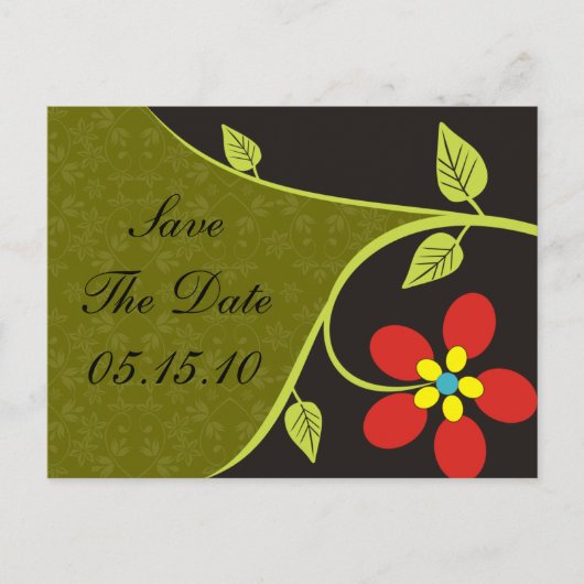 Bella Flora Bewaar de datum Briefkaarten (Voorkant)