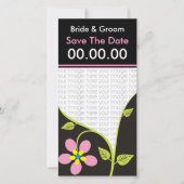 Bella Flora Bewaar de datum fotokaarten Save The Date (Voorkant)