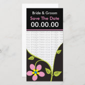 Bella Flora Bewaar de datum fotokaarten Save The Date (Voorkant / Achterkant)