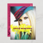 BELLA -Flowers-Briefkaart Briefkaart (Voorkant / Achterkant)