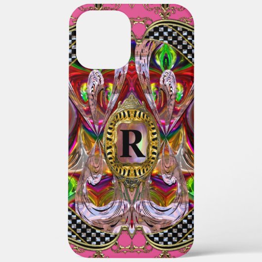Bella FunHouse Monogram Hoesje-Mate iPhone Case (Achterkant)