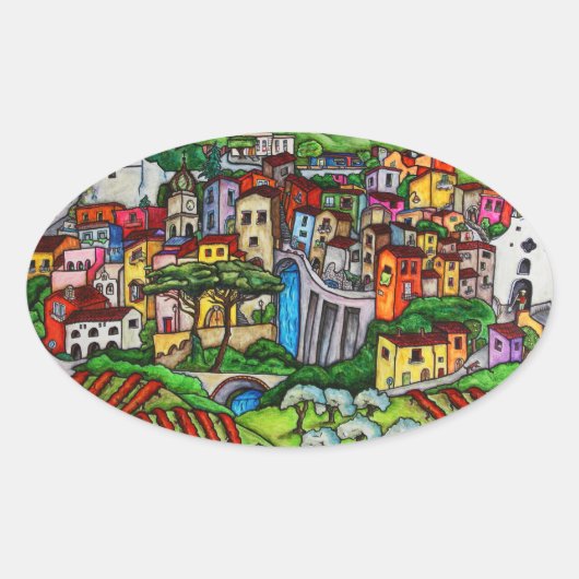 Bella Guardia Ovale Sticker (Voorkant)