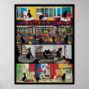 Bella: Het prachtige Poster met een kat van 18 x 2