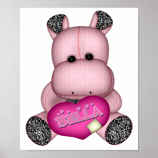 Bella Hippo Poster (Voorkant)