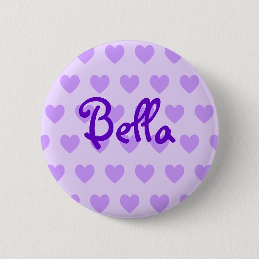 Bella in Paars Ronde Button 5,7 Cm (Voorkant)