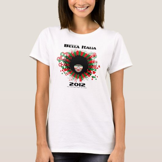 Bella Italia 2012 Baby T-shirt met namen op rug (Voorkant)