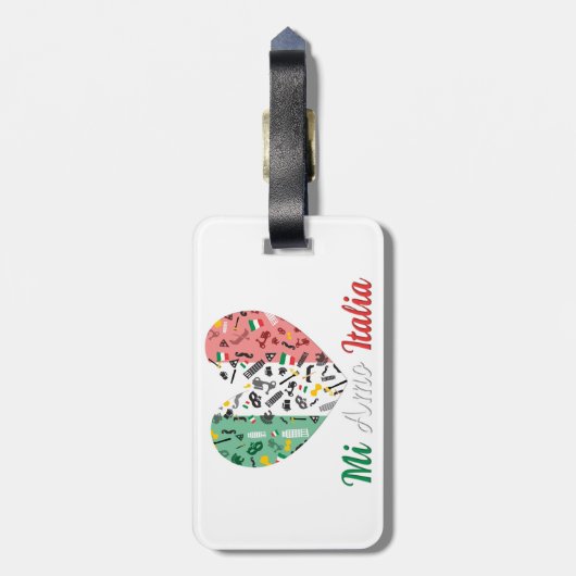 Bella Italia Bagagelabel (Achterkant verticaal)