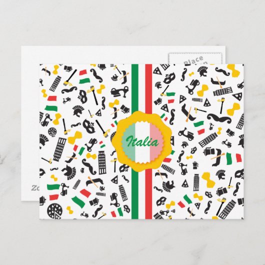 Bella Italia Briefkaart (Voorkant / Achterkant)