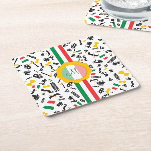 Bella Italia Kartonnen Onderzetters (Schuin)