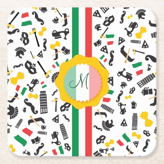 Bella Italia Kartonnen Onderzetters (Voorkant)