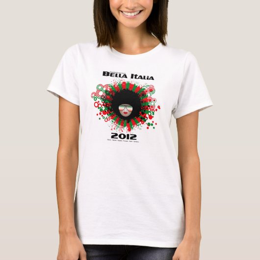 Bella Italia T-shirt met lange mouwen 2012 met nam (Voorkant)