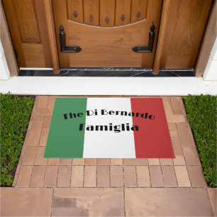 Bella Italia Welkom Deurmat Vlag van Italië