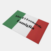 Bella Italia Welkom Deurmat Vlag van Italië (Schuin)