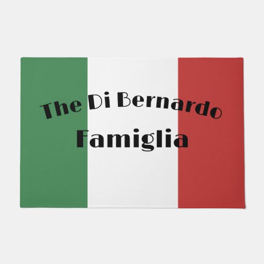 Bella Italia Welkom Deurmat Vlag van Italië (Voorkant)
