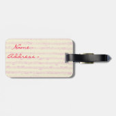 Bella Italy peony Bagagelabel (Achterkant horizontaal)