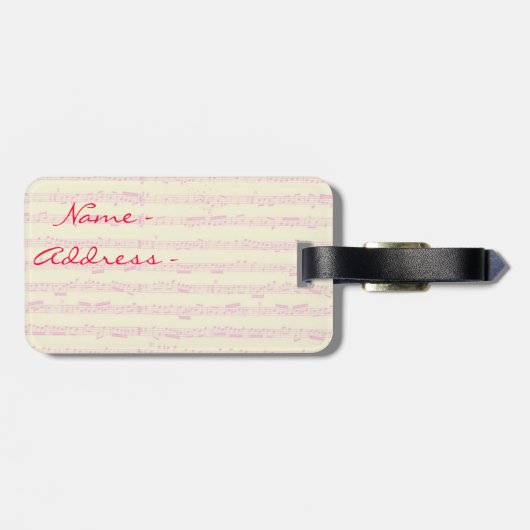 Bella Italy peony Bagagelabel (Achterkant horizontaal)